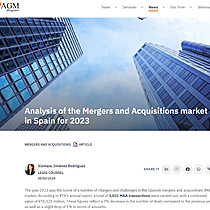 Analysis of the Mergers and Acquisitions market in Spain for 2023